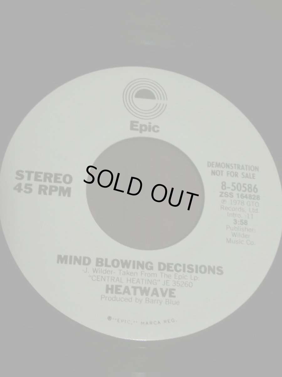 画像1: HEATWAVE♪MIND BLOWING DECISIONS♪ (1)