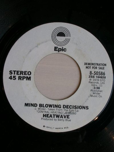 画像1: HEATWAVE♪MIND BLOWING DECISIONS♪