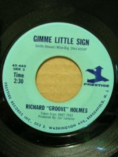 画像1: RICHARD GROOVE HOLMES♪GIMME LITTLE SIGN♪ (1)