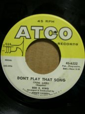 画像1: BEN E KING♪DON'T PLAY THAT SONG♪ (1)