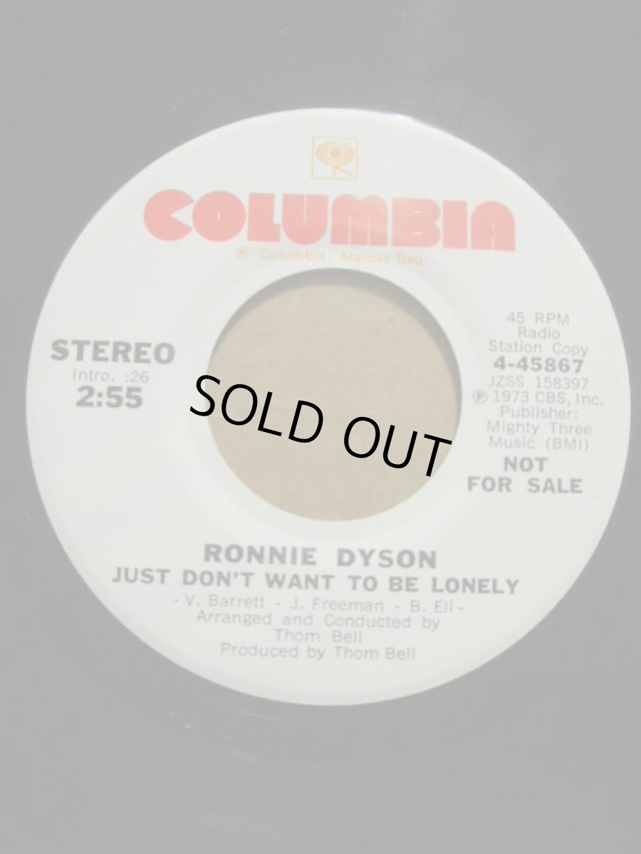 画像1: RONNIE DYSON♪JUST DON'T WANT TO BE LONELY♪ (1)