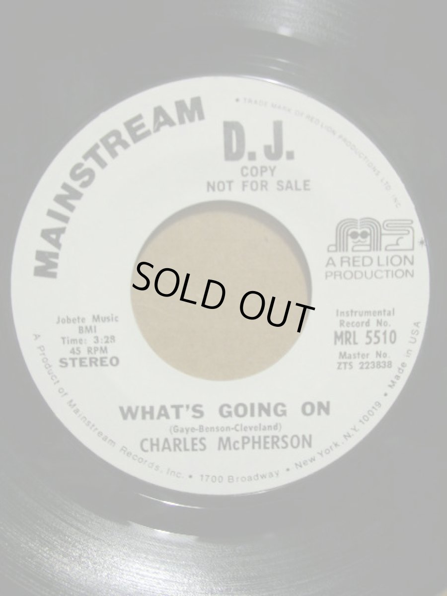 画像2: CHARLES MCPHERSON♪WHAT'S GOING ON♪ (2)