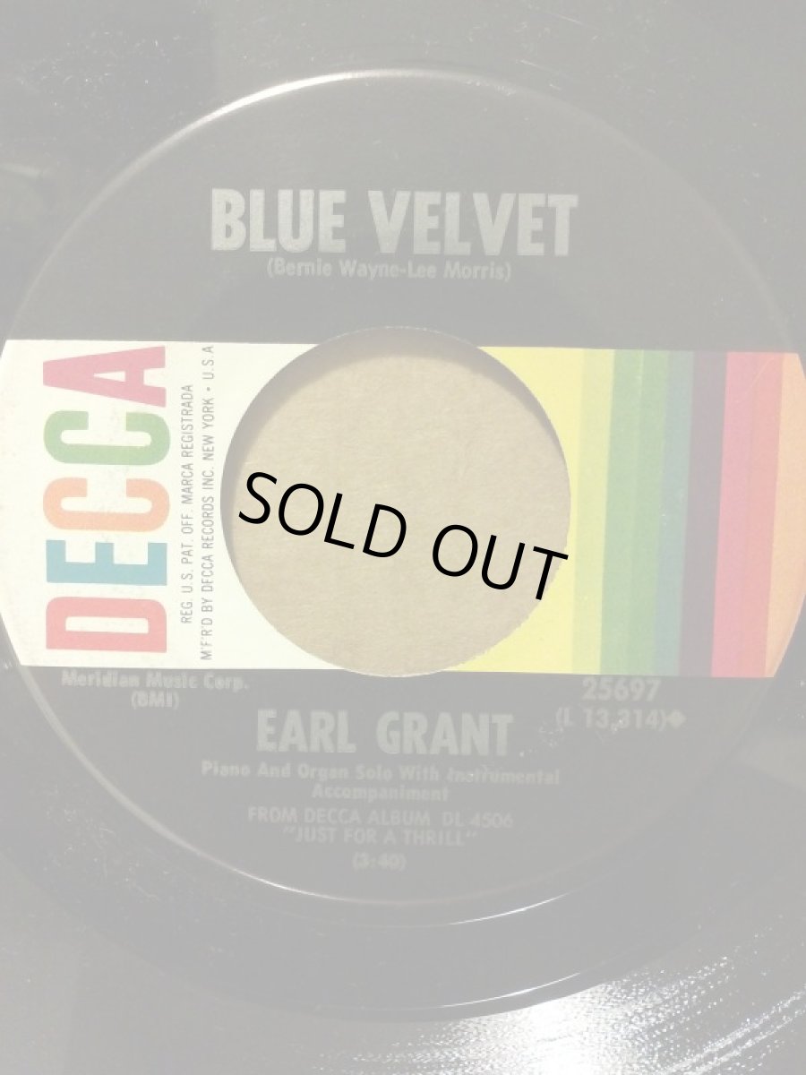 画像1: EARL GRANT ♪BLUE VELVET♪ (1)