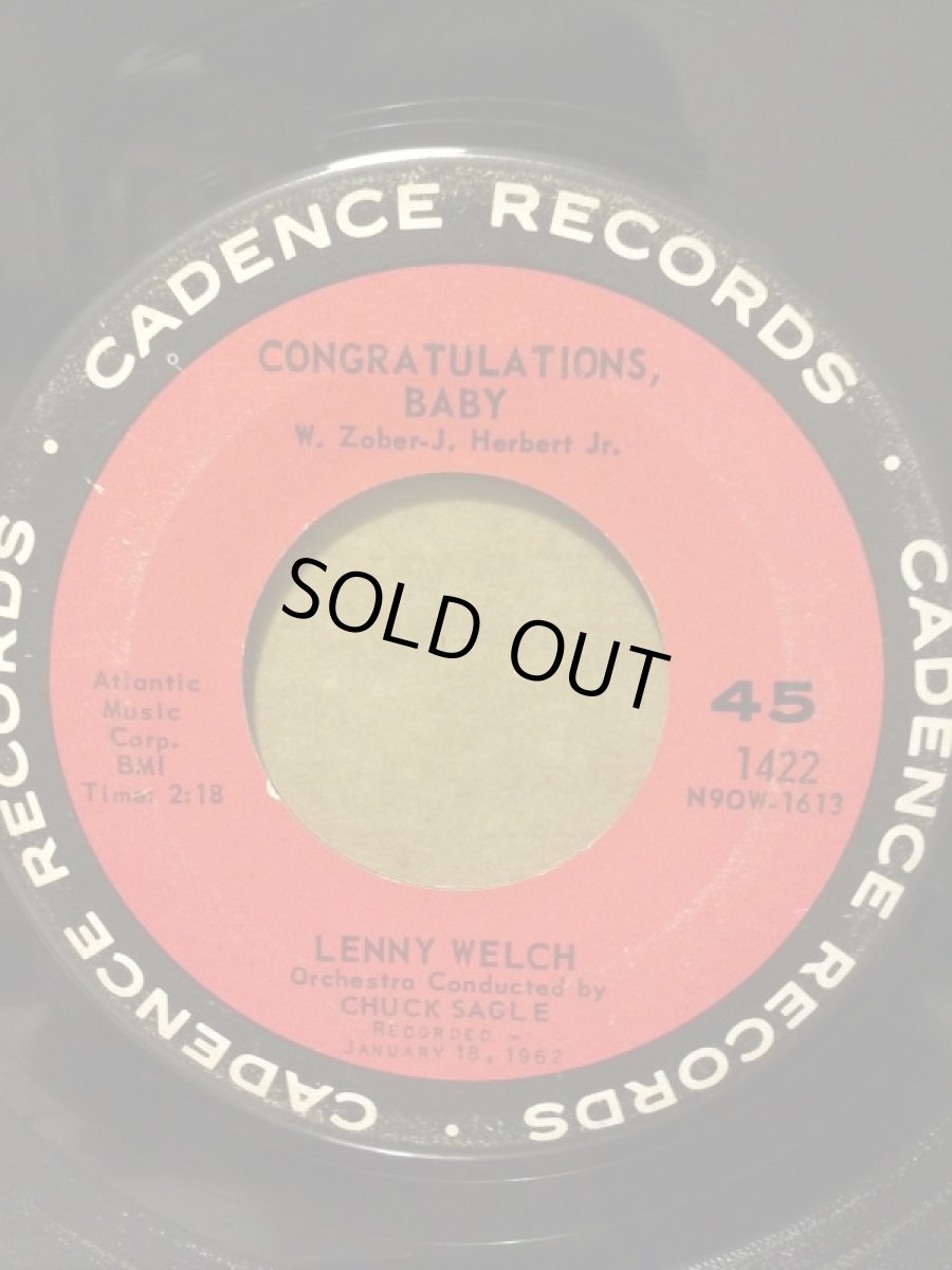 画像1: LENNY WELCH ♪CONGRATULATONS BABY ♪ (1)