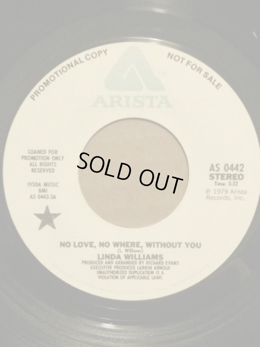 画像2: LINDA WILLIAMS ♪NO LOVE, NO WHERE, WITHOUT YOU♪ (2)