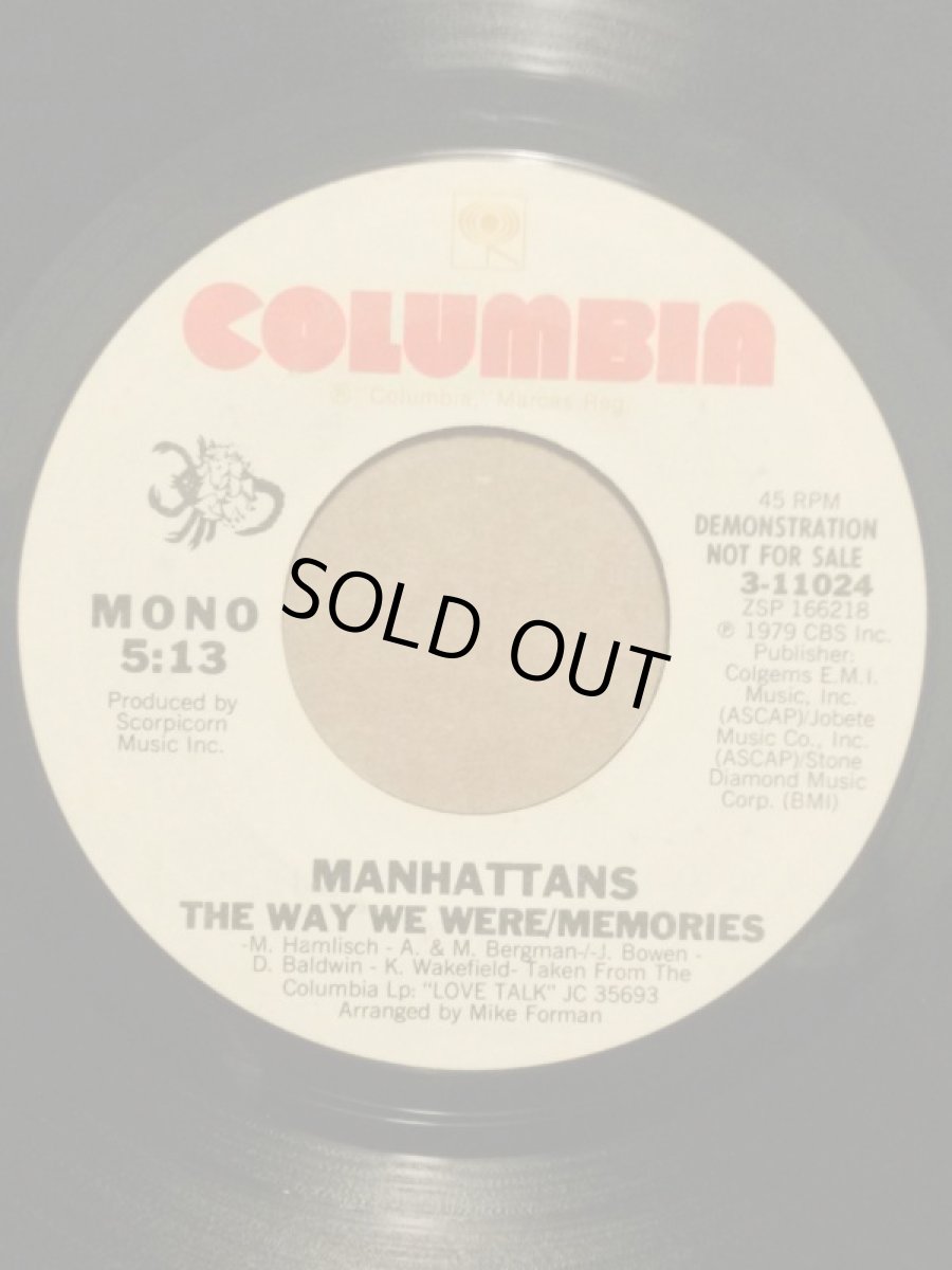 画像2:  MANHATTANS ♪THE WAY WE WERE / MEMORIES♪ (2)