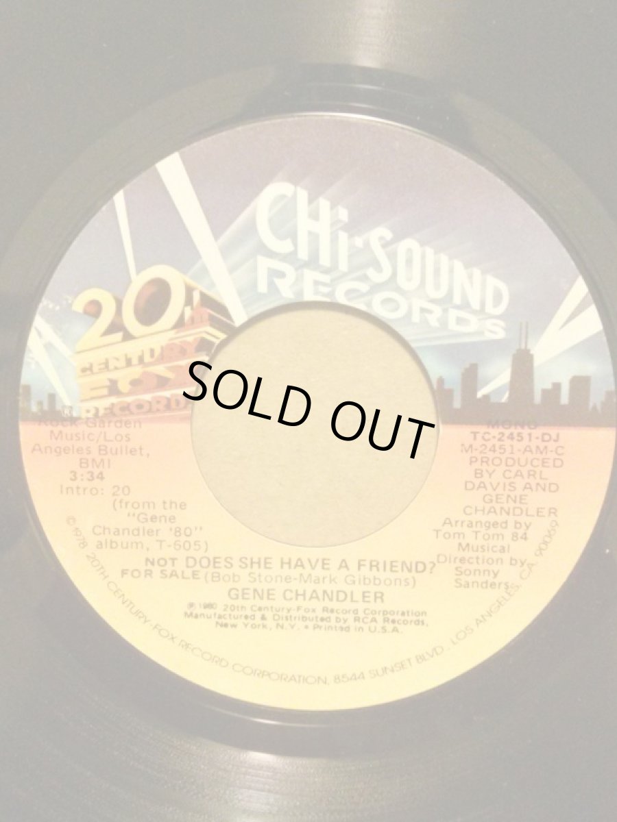 画像2: GENE CHANDLER ♪DOES SHE HAVE A FRIEND♪ (2)