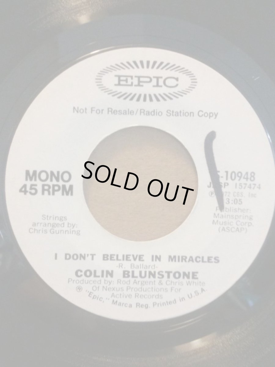 画像2: COLIN BLUNSTONE ♪ I DON'T BELIEVE IN MIRACLES ♪ (2)