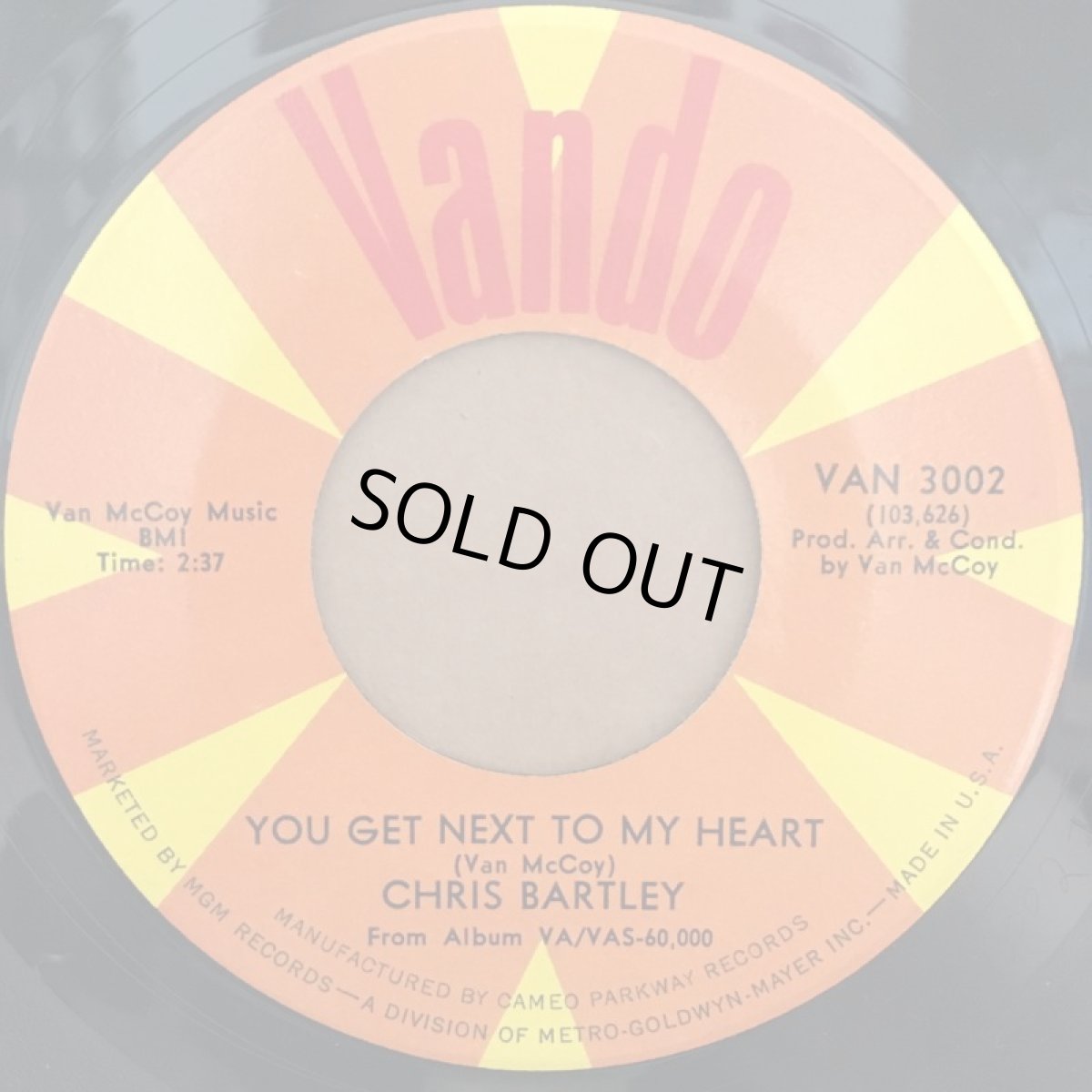 画像2: CHRIS BARTLEY ♪ YOU GET NEXT TO MY HEART ♪ (2)