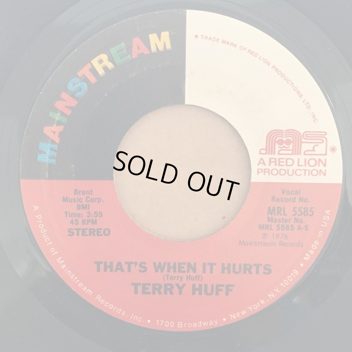 画像2:  TERRY HUFF ♪ JUST NOT ENOUGH LOVE ♪ (2)