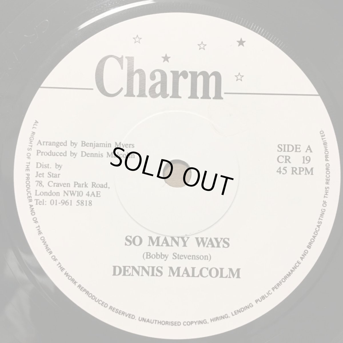 画像1: DENNIS MALCOLM ♪ SO MANY WAYS  ♪ (1)