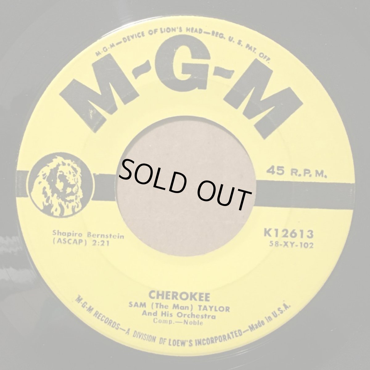 画像2: SAM THE MAN TAYLOR ♪CHEROKEE♪ (2)