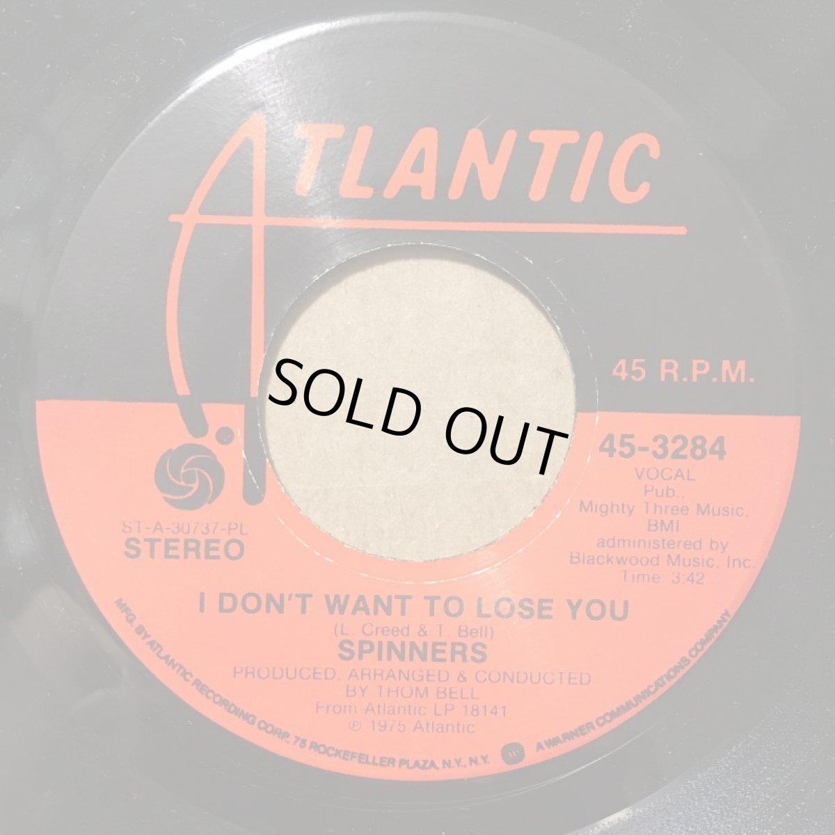 画像2: SPINNERS   ♪ I DON’T WANT TO LOSE YOU ♪ (2)