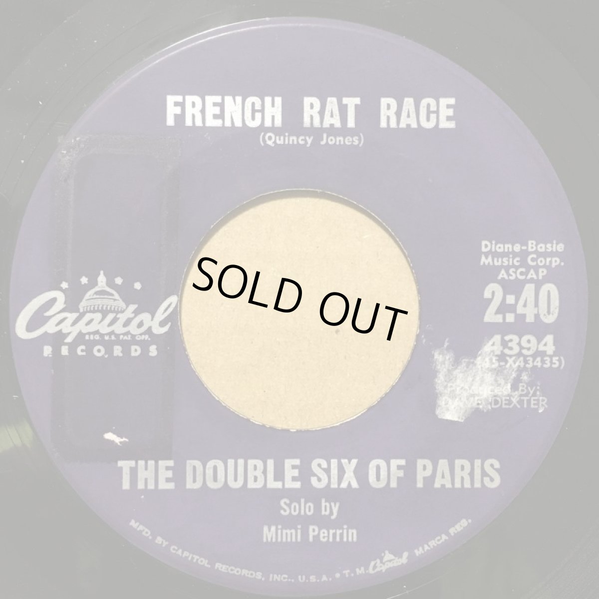 画像1: THE DOUBLE SIX OF PARIS ♪ FRENCH RAT RACE ♪ (1)
