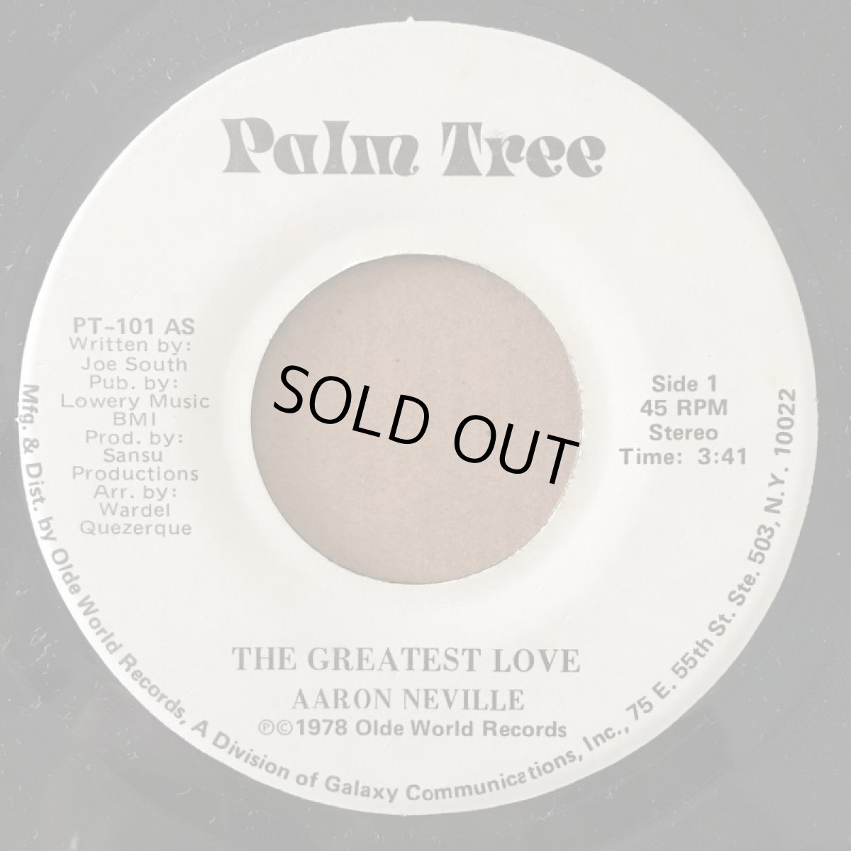 画像1: AARON NEVILLE ♪ THE GREATEST LOVE ♪ (1)