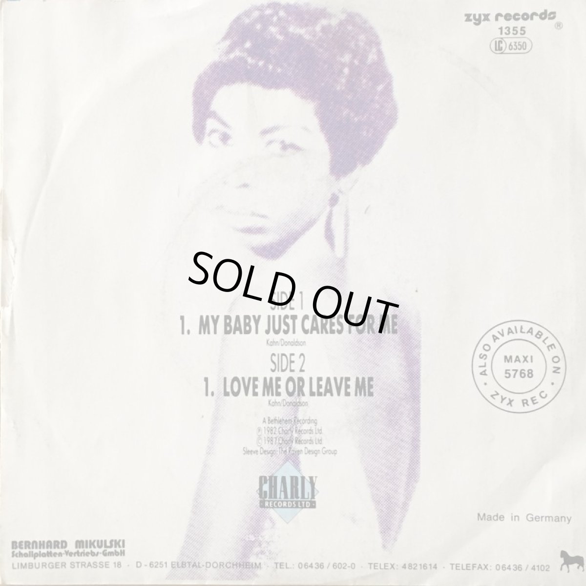 画像2: NINA SIMONE ♪ MY BABY JUST CARES FOR ME ♪ (2)