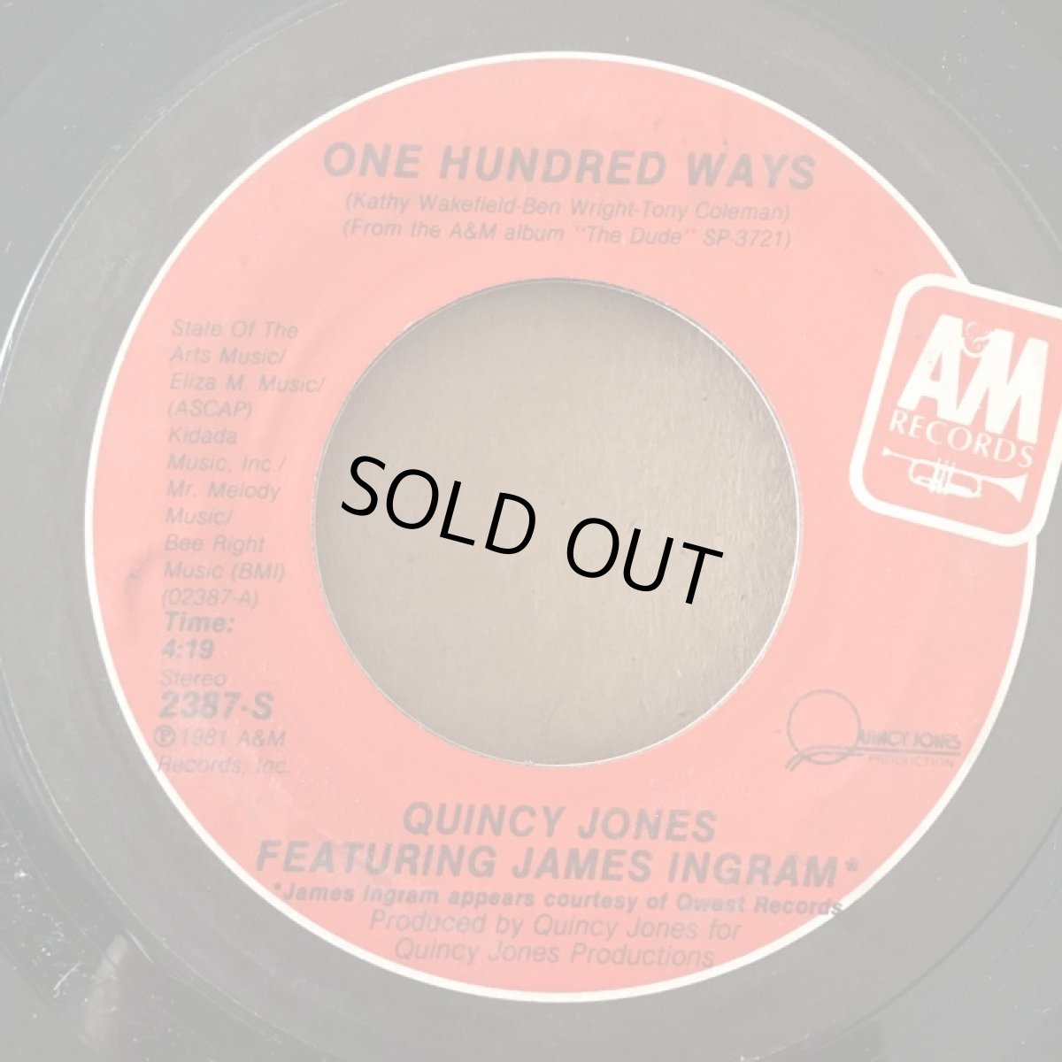 画像1: QUINCY JONES  Feat. JAMES INGRAM / Feat. TOOTS THIELEMANS ♪ ONE HUNDRED WAYS ♪ (1)