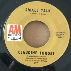 画像1: CLAUDINE LONGET ♪ SMALL TALK ♪ (1)