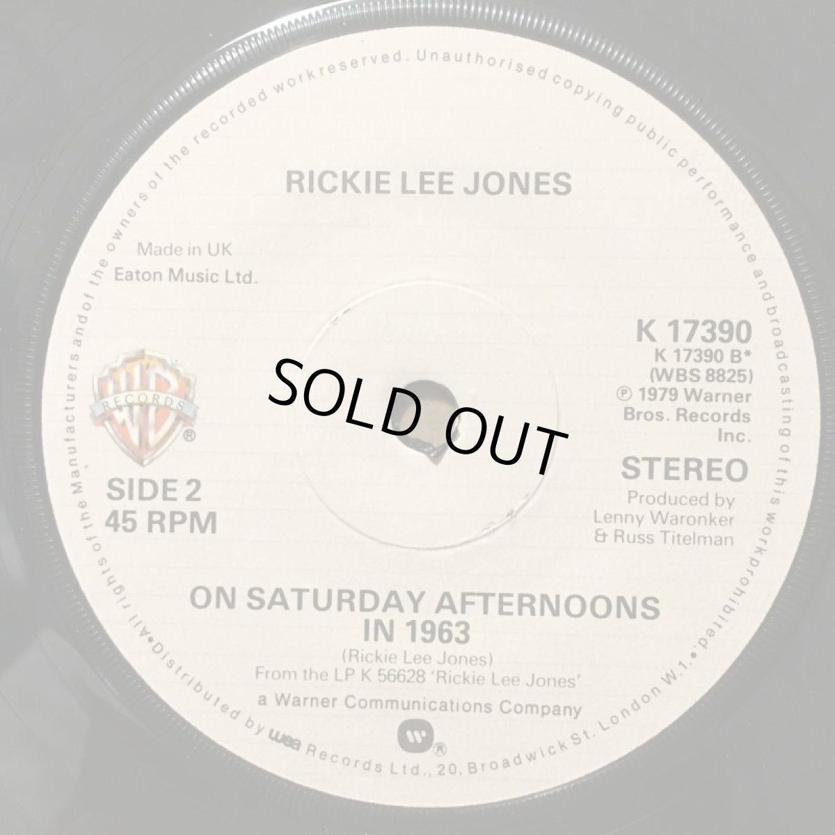 画像2: RICKIE LEE JONES ♪ CHUCK E’S IN LOVE ♪ (2)