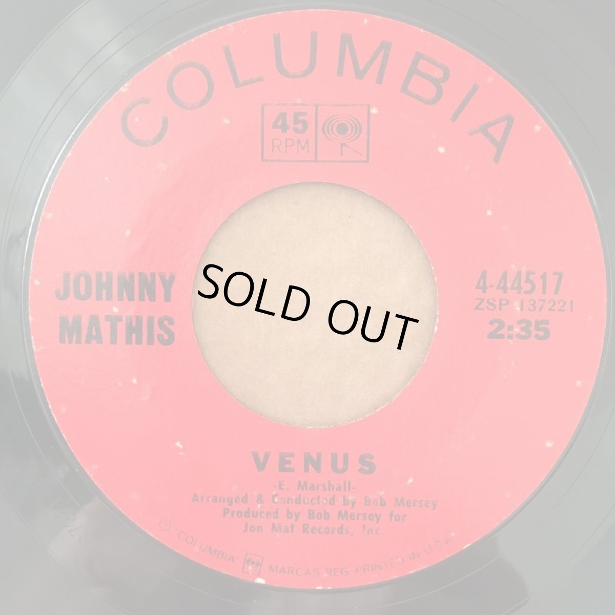 画像1: JOHNNY MATHIS  ♪ VENUS ♪ (1)