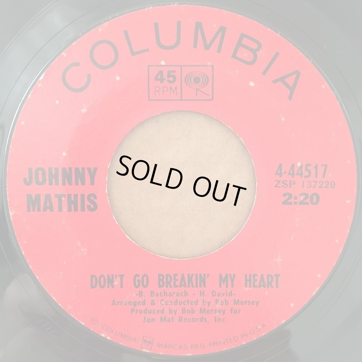 画像2: JOHNNY MATHIS  ♪ VENUS ♪ (2)