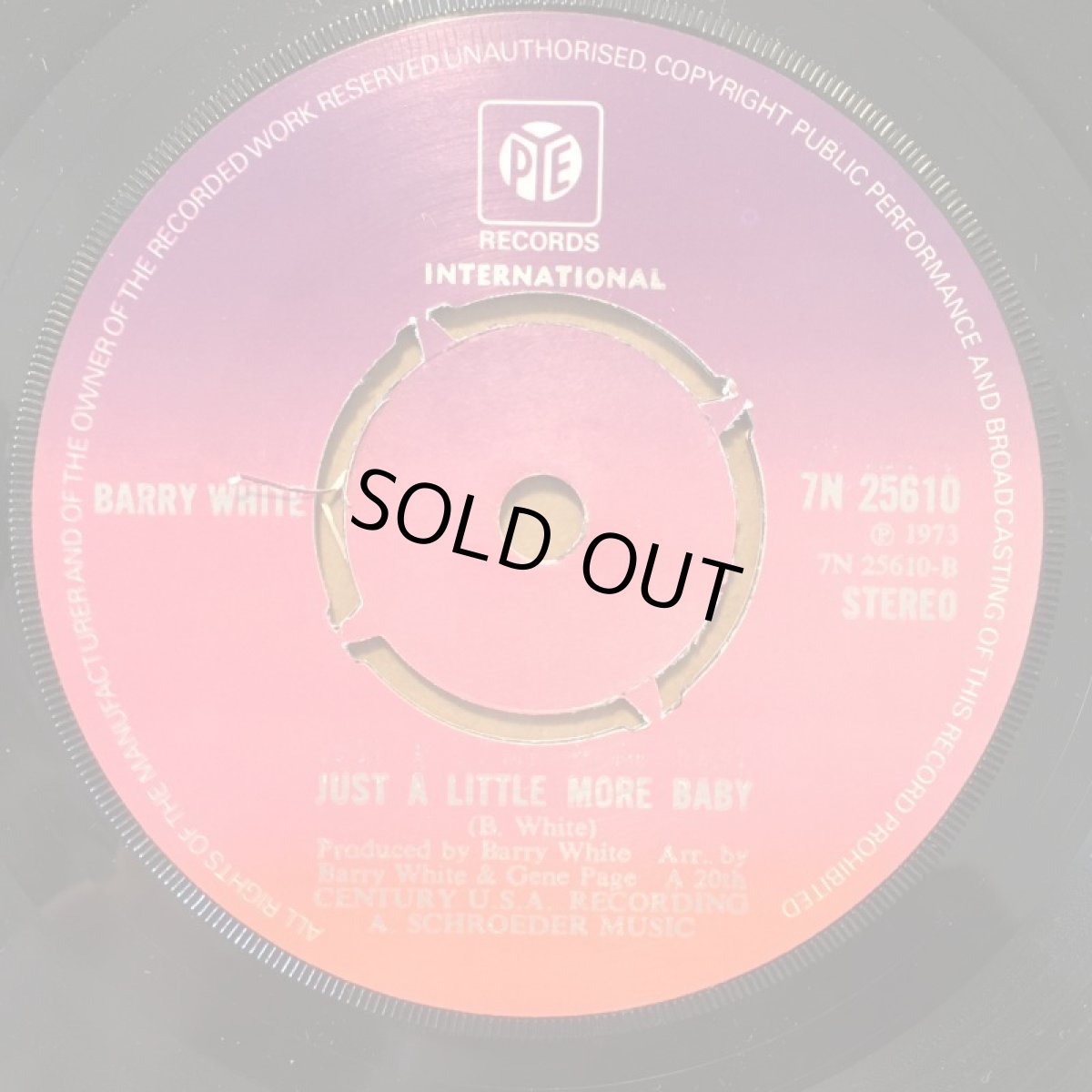 画像2: BARRY WHITE ♪ I'M GONNA LOVE YOU JUST A LITTLE MORE BABY ♪ (2)