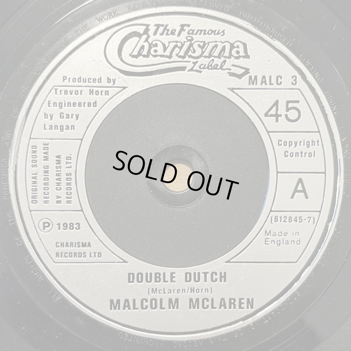 画像2: MALCOLM MCLAREN ♪ DOUBLE DUTCH ♪ (2)