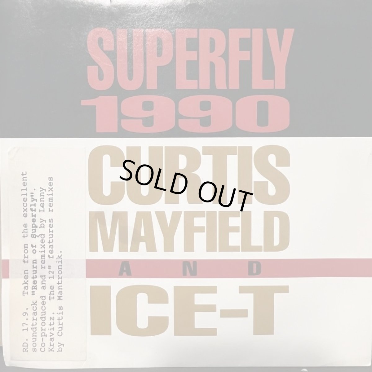 画像1: CURTIS MAYFIELD AND ICE-T ♪ SUPERFLY 1990 ♪ (1)