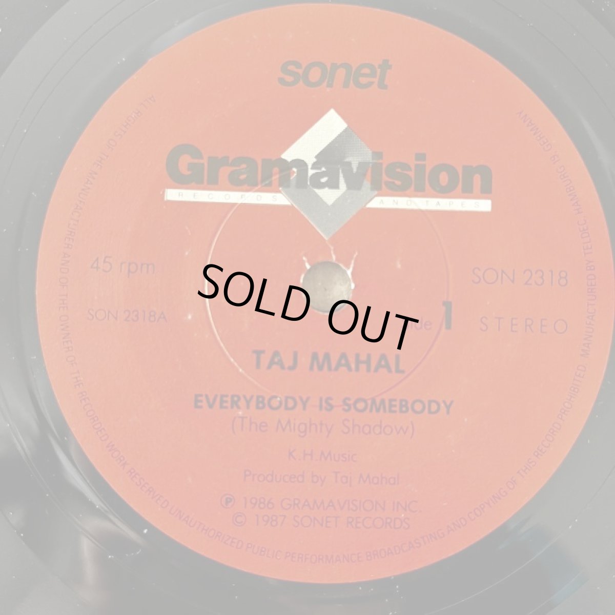 画像2: TAJ ♪ EVERYBODY IS SOMEBODY ♪ (2)