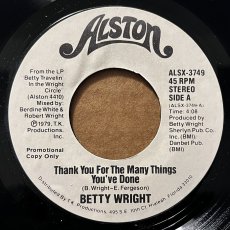 画像1: BETTY WRIGHT ♪ THANK YOU FOR THE MANY THINGS YOU’VE DONE ♪ (1)