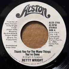 画像2: BETTY WRIGHT ♪ THANK YOU FOR THE MANY THINGS YOU’VE DONE ♪ (2)