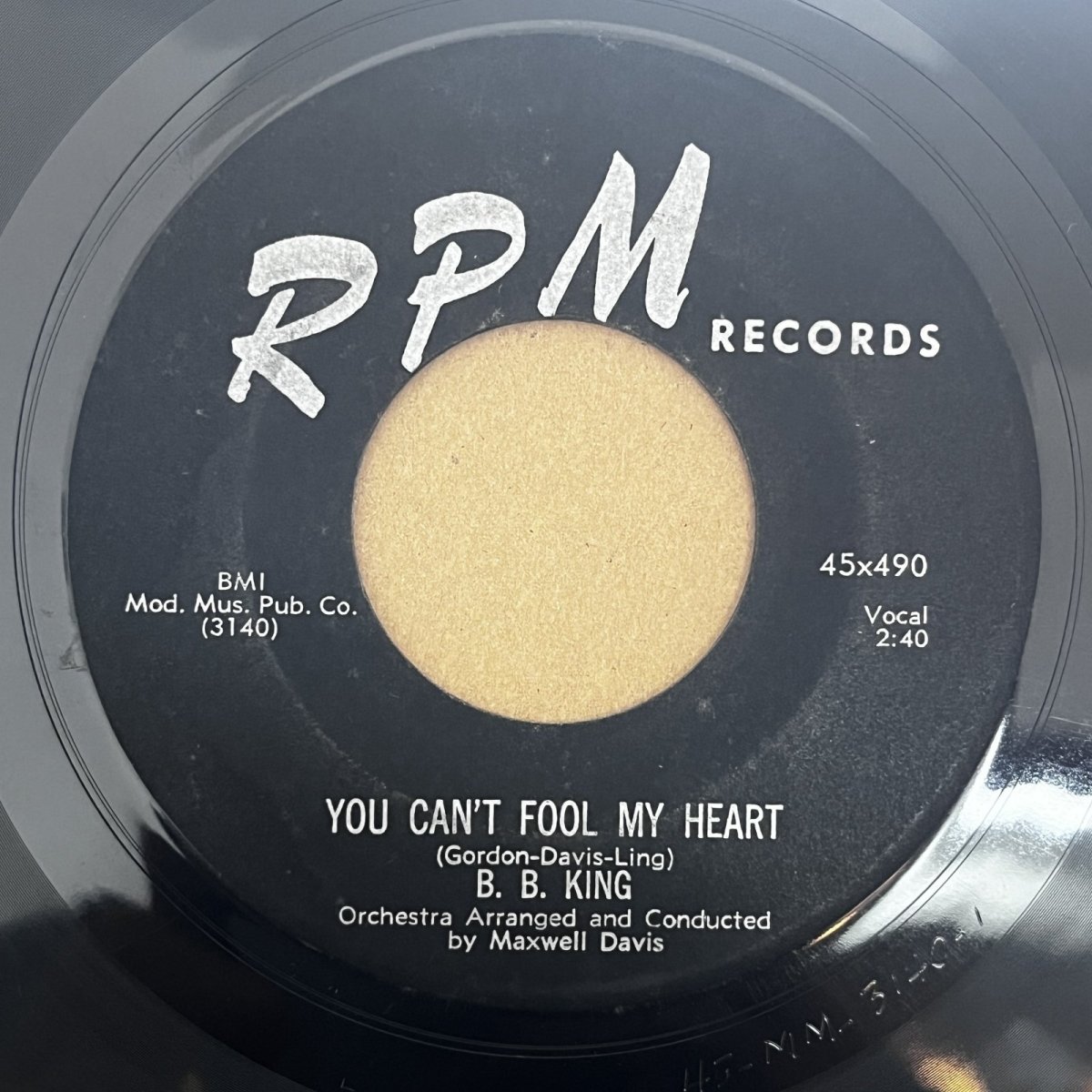 画像1: B.B.KING ♪ YOU CAN'T FOOL MY HEART ♪ (1)