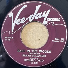 画像1: SARAH MCLAWLER FEATURING RICHARD OTTO ♪ BABE IN THE WOODS ♪ (1)