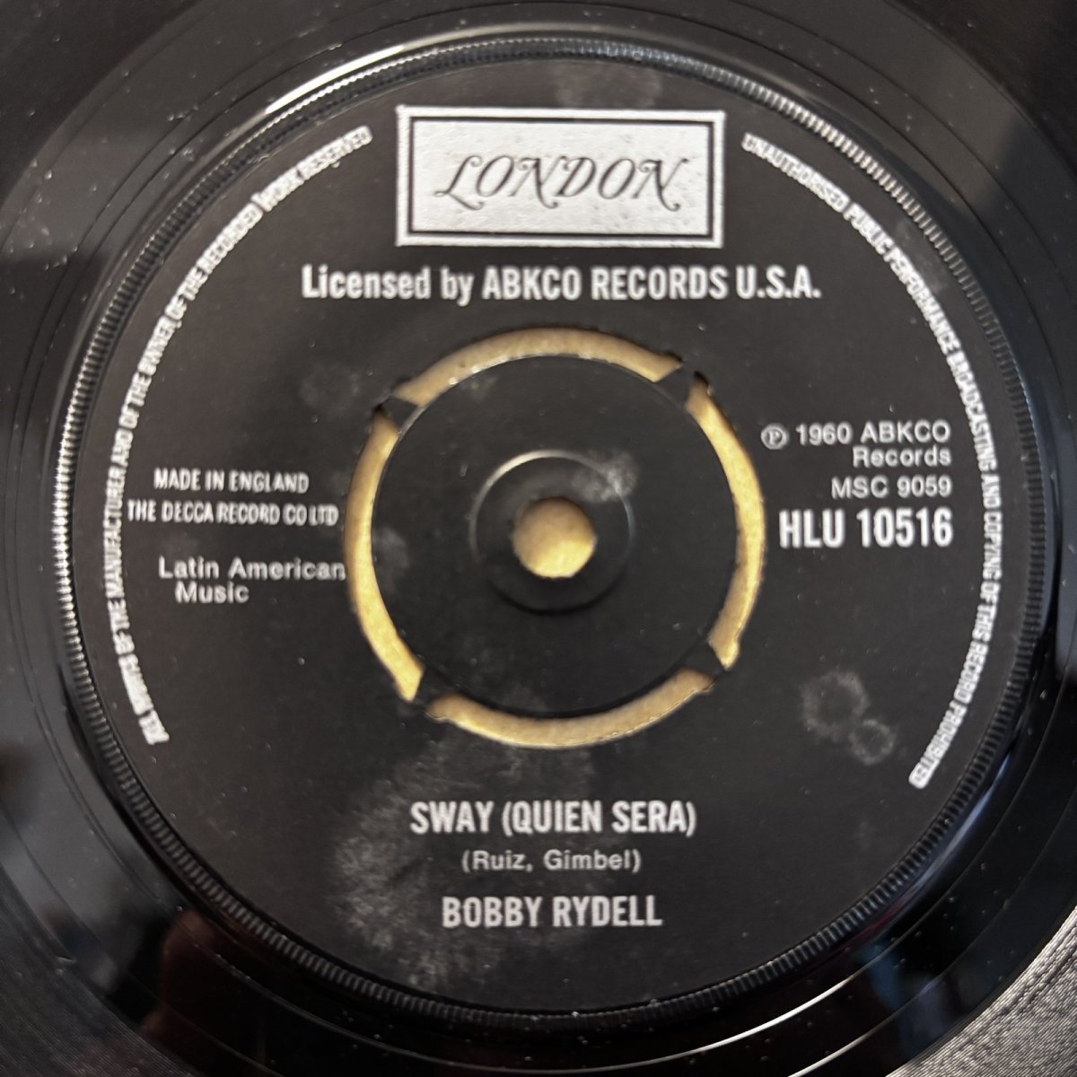 画像1: BOBBY RYDELL ♪ SWAY (QUIEN SERA) ♪ (1)