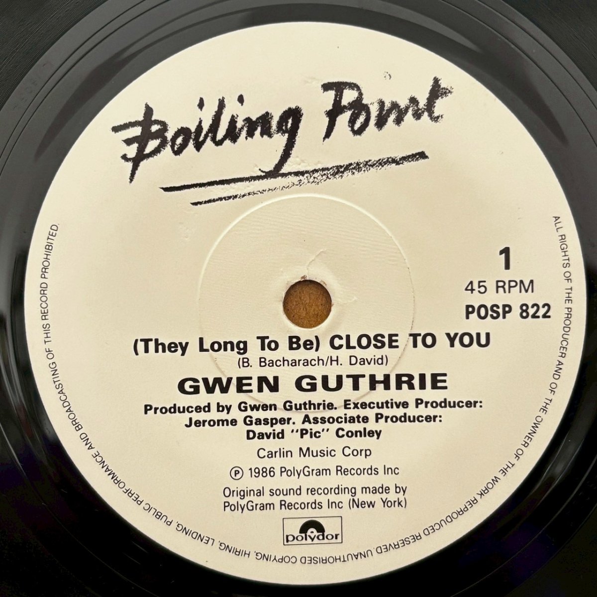 画像2: GWEN GUTHRIE ♪ (THEY LONG TO BE ) CLOSE TO YOU ♪ (2)