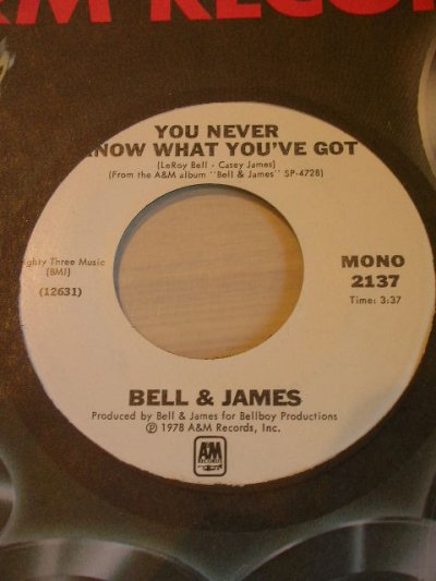 画像1: BELL & JAMES♪YOU NEVER KNOW WHAT YOU'VE GOT♪