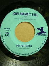 画像1: DON PATTERSON♪JOHN BROWN'S SOUL♪ (1)