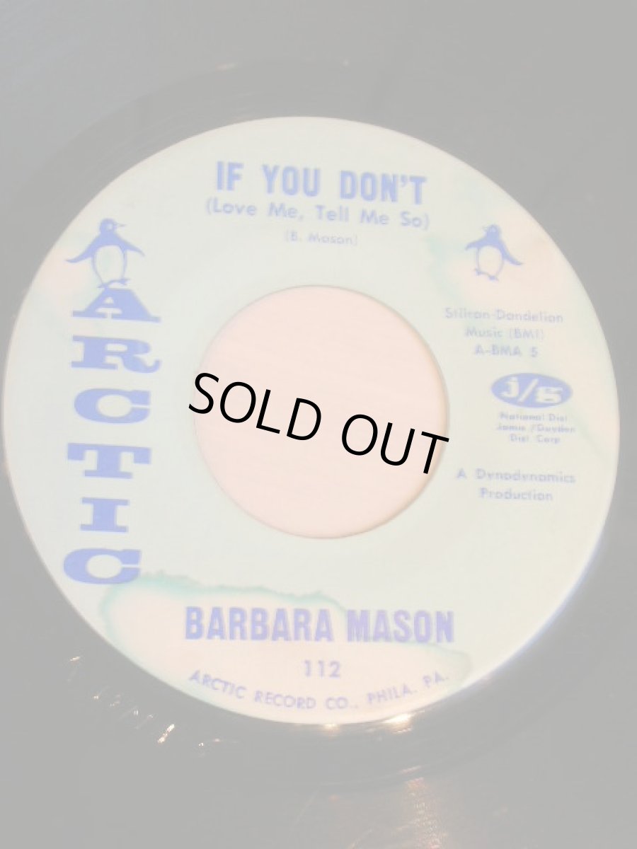 画像1: BARBARA MASON♪IF YOU DON'T ( LOVE ME TELL ME SO )♪ (1)