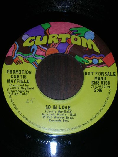 画像1: CURTIS MAYFIELD♪SO IN LOVE♪