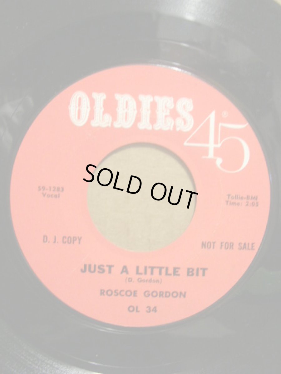 画像1: ROSCOE GORDON♪JUST A LITTLE BIT♪ (1)