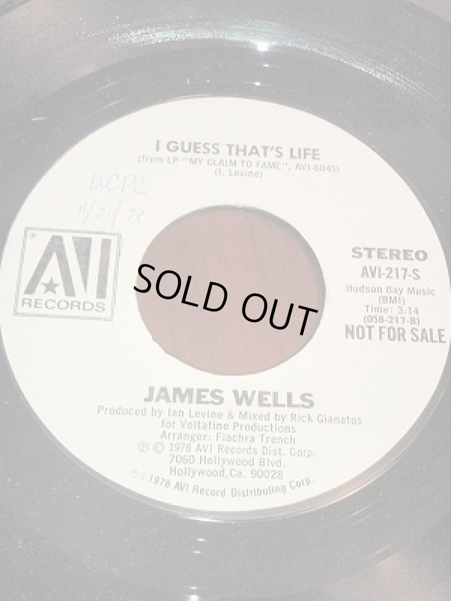 画像1: JAMES WELLS♪I GUESS THAT'S LIFE♪ (1)