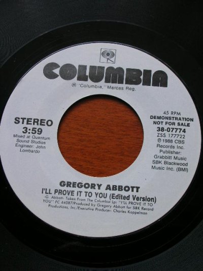 画像1: GREGORY ABBOTT♪I'LL PROVE IT TO YOU♪