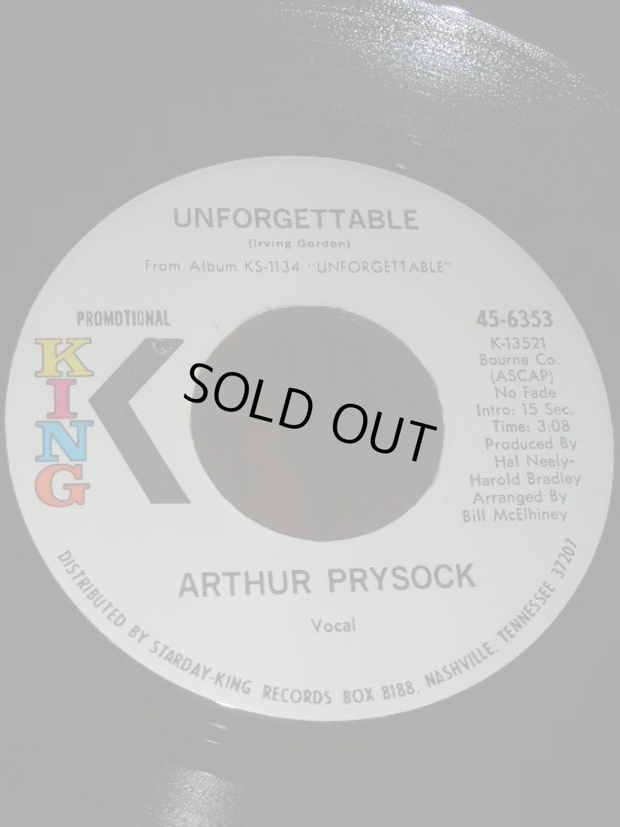 画像1: ARTHUR PRYSOCK♪UNFORGETTABLE♪ (1)