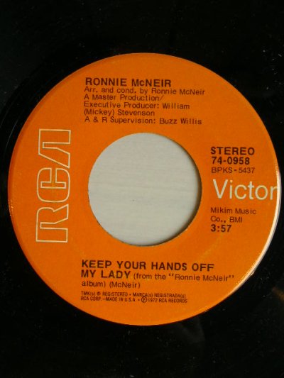 画像1: RONNIE MCNEIR♪KEEP YOUR HANDS OFF MY LADY