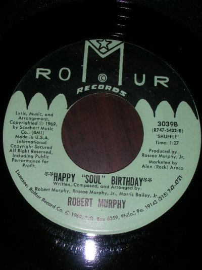 画像1: ROBERT MURPHY♪HAPPY SOUL BIRTHDAY♪