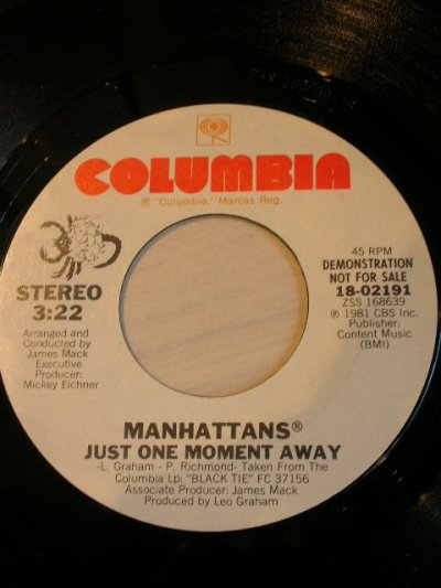 画像1: MANHATTANS♪JUST ONE MOMENT AWAY♪