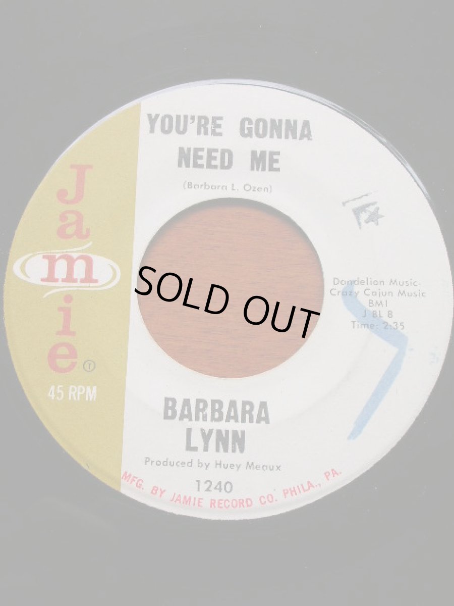 画像1: BARBARA LYNN♪YOU'RE GONNA NEED ME♪ (1)