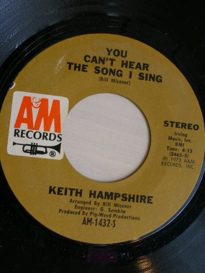 画像1: KEITH HAMPSHIRE♪FIRST CUT IS THE DEEPEST♪