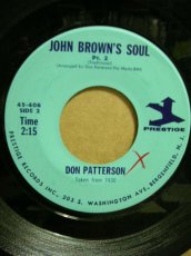 画像2: DON PATTERSON♪JOHN BROWN'S SOUL♪ (2)