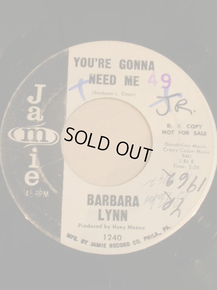 画像1: BARBARA LYNN♪YOU'RE GONNA NEED ME♪ (1)